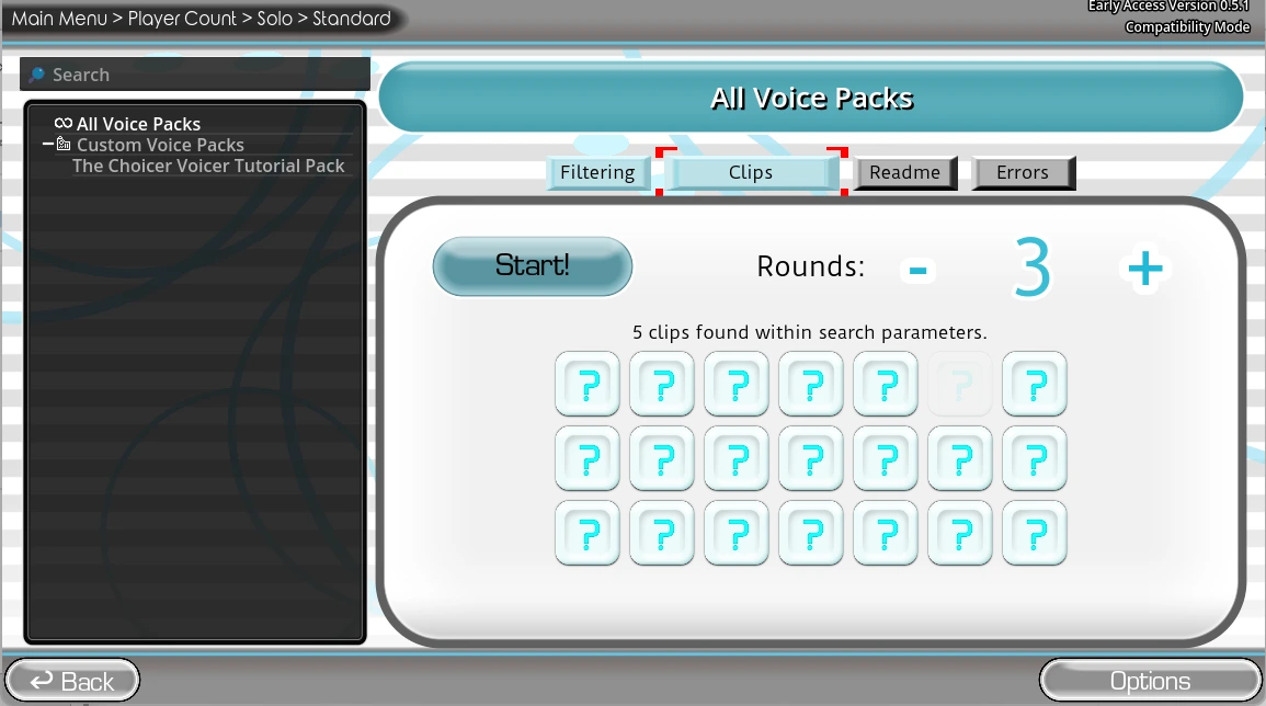 The Choicer Voicer how to play instructions