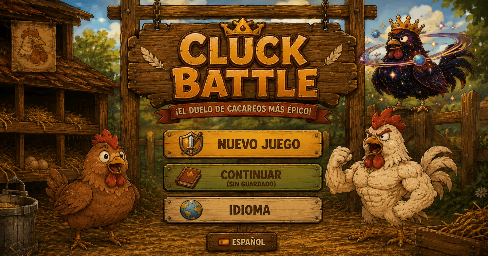 Cluck Battle browser game screenshot 1