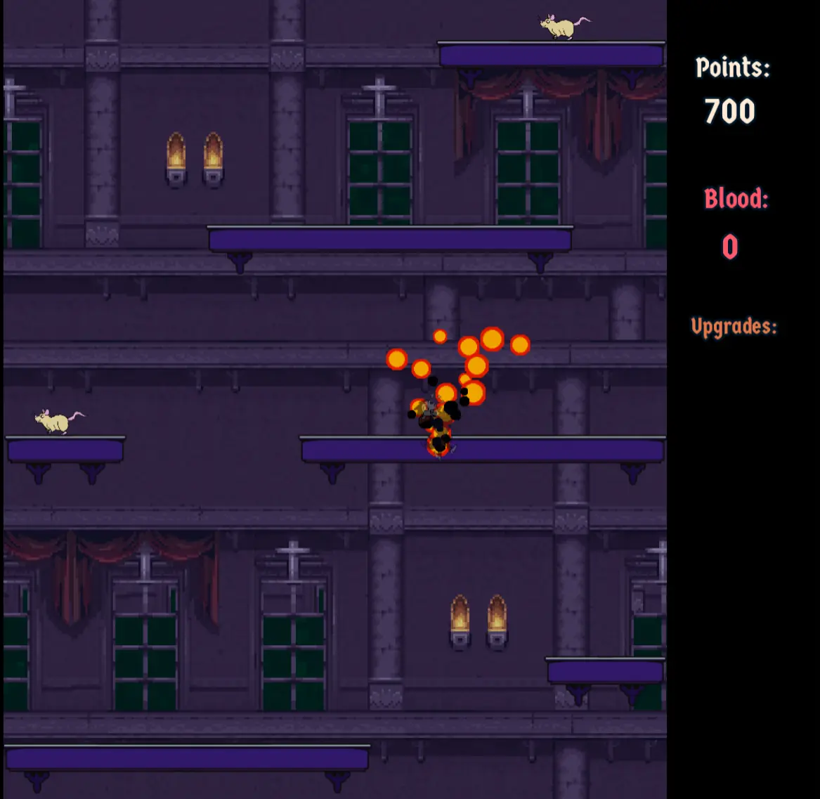 Dracula Drop tower descent gameplay scene 3