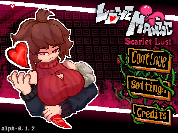 LoveManiac Scarlet Lust main menu